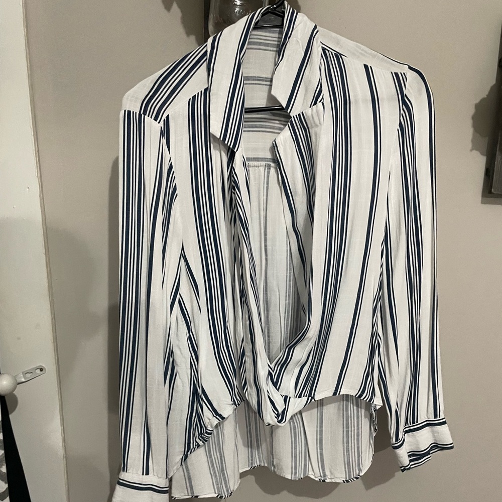 Blue and white blouse!